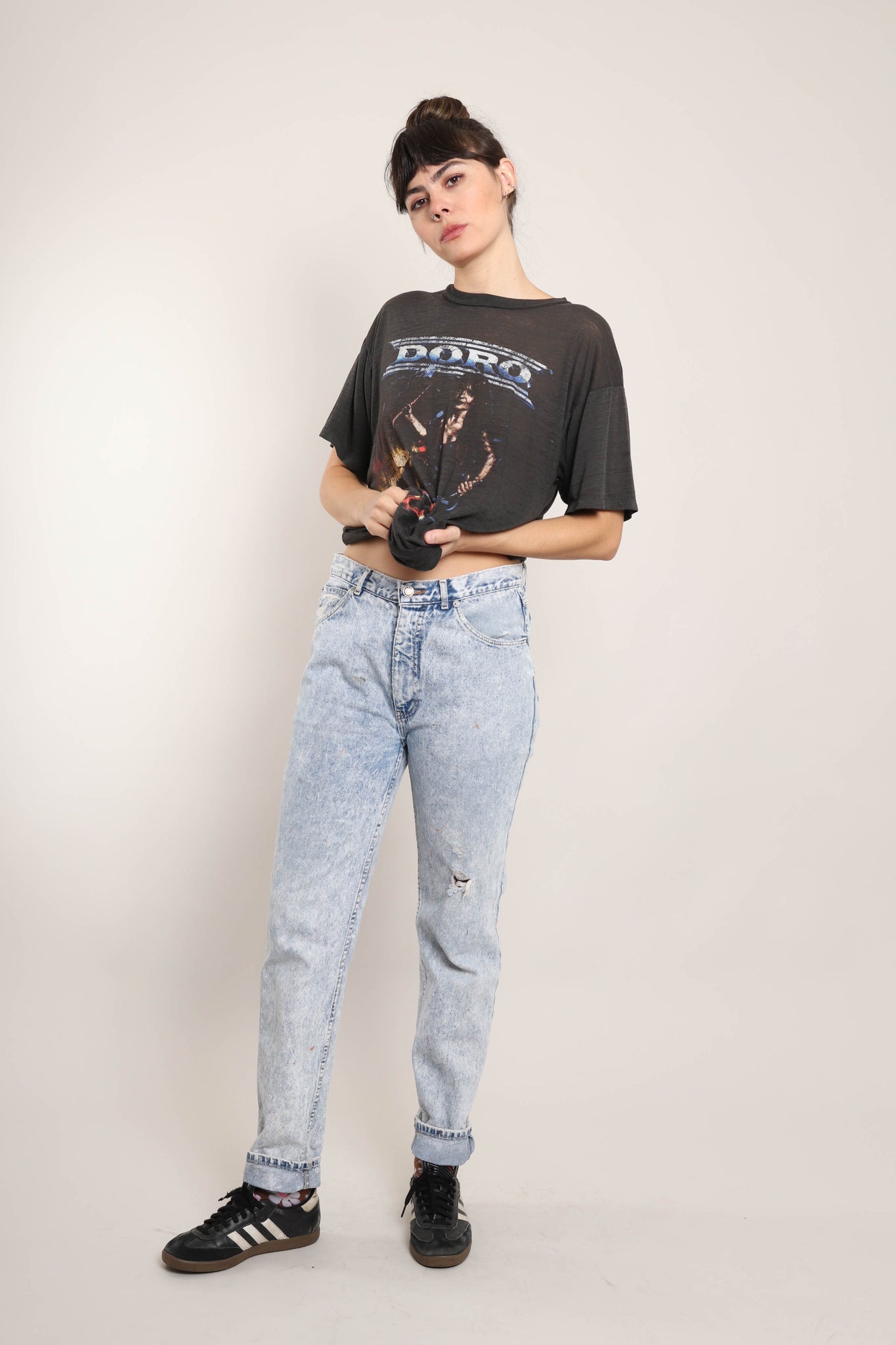 High-Waisted Acid Wash Jeans – Electric Dream Boutique